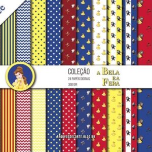 papel digital a bela e a fera