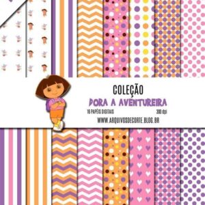 kit de papel digital dora a aventureira