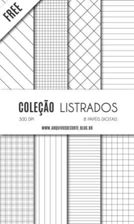 kit de papéis digitais listrados