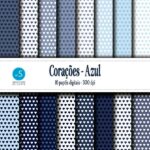 Mega kit de papéis digitais de Corações - Imagem 3