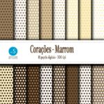 Mega kit de papéis digitais de Corações - Imagem 6