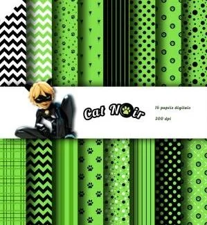 papel digital cat noir