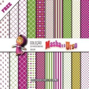 Papel digital Masha e o urso