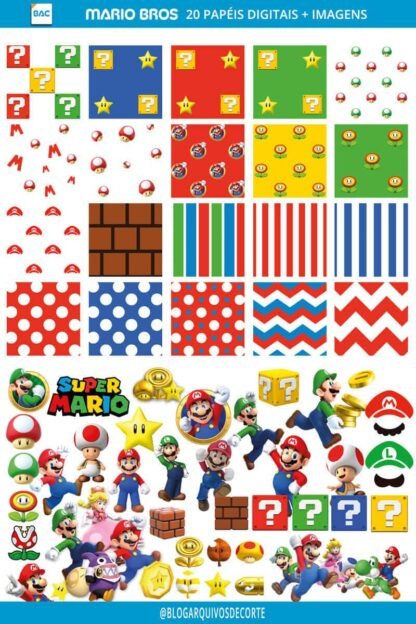 Papel digital Super Mario Bros