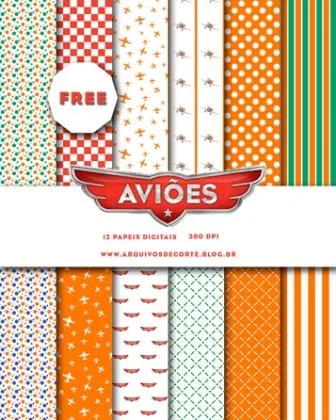 papel digital aviões