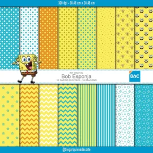 Papel Digital Bob Esponja
