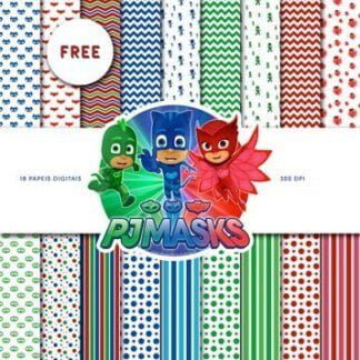 Papel digital PJ Masks - Papeis digitais PJ Masks