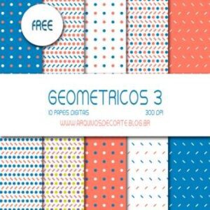 papel digital geométrico free
