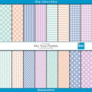 Papel digital Tons Pastéis