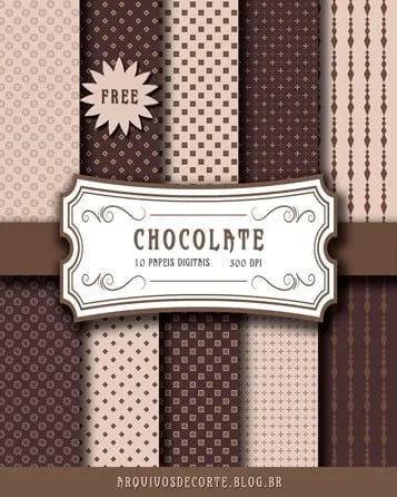 Papel digital Chocolate