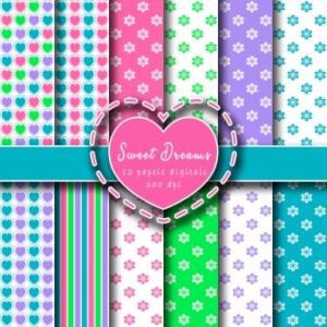 papel digital sweet dreams