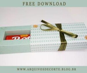 Caixinha para chocolate baton