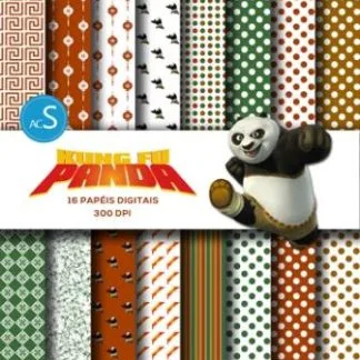 papel digital Kung Fu Panda