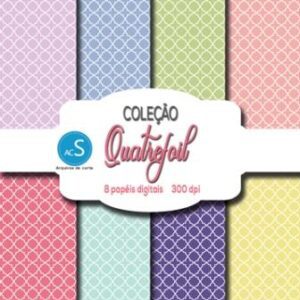 papel digital quatrefoil