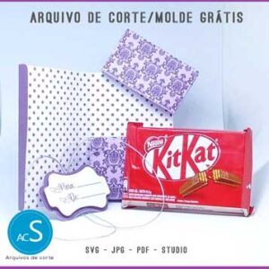 Caixinha Kit Kat personalizada aberta
