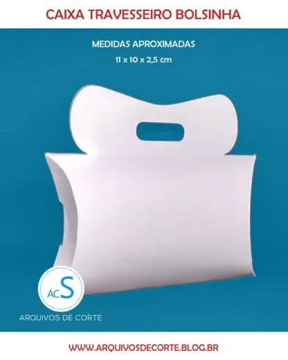 caixa almofada com alça