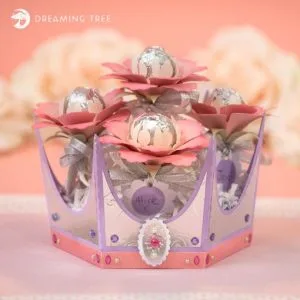 Coroa de pirulitos - Festa princesa