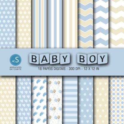 Papel digital Baby Boy
