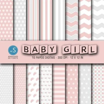 Papel digital Baby Girl