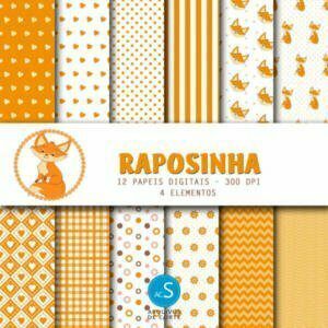 papel digital raposinha