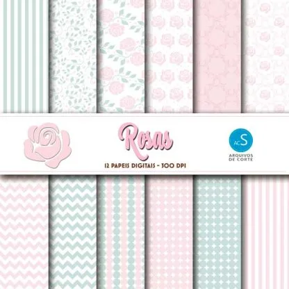 Papel digital Rosas