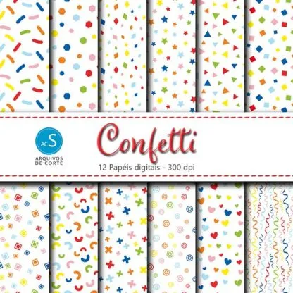 papel digital confetti