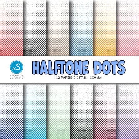 papel digital halftone dots
