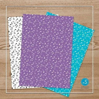 Papel digital Notas Musicais - Imagem 2