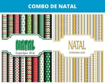 2 Kits de papel digital de Natal com desconto