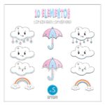 kit digital chuva de amor