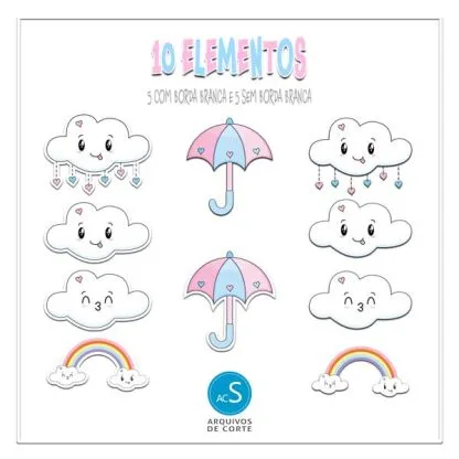 kit digital chuva de amor