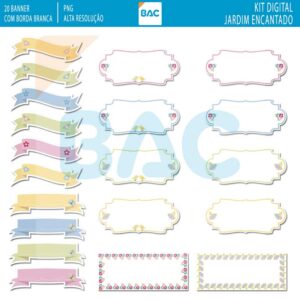 Kit de Papel Digital Jardim Encantado