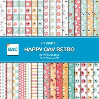 Kit digital Happy Day Retro