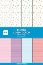 Papel Digital Flores Candy Color