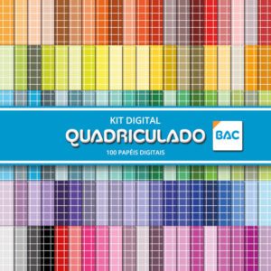 Kit de Papel Digital Quadriculado