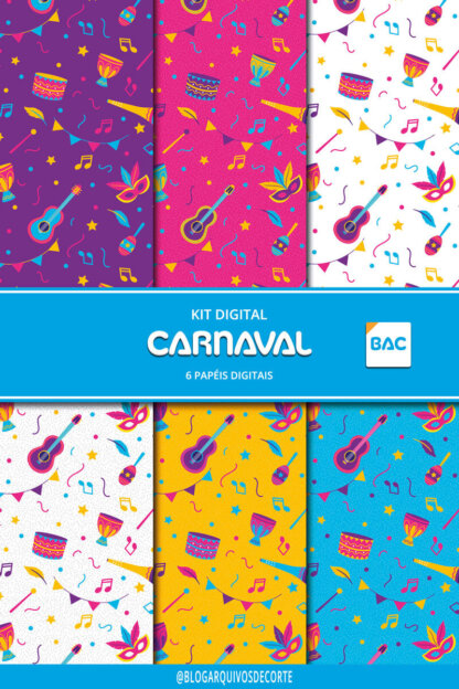 papel digital de carnaval