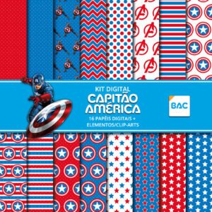 Kit Digital Capitão América