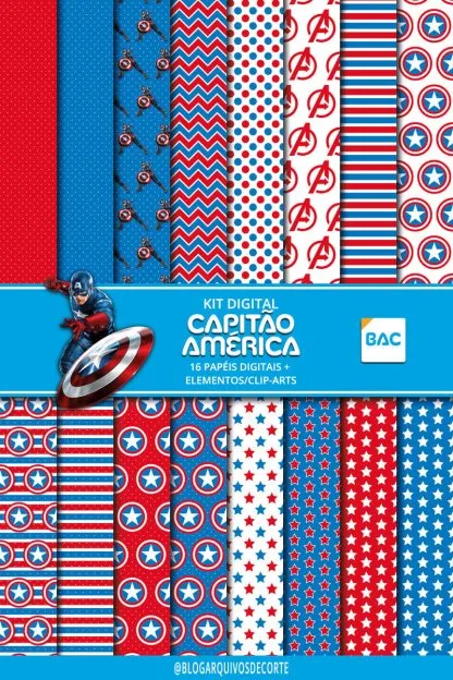Kit Digital Capitão América