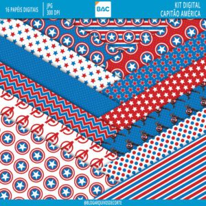 Kit Digital Capitão América