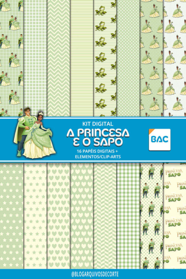 The Princess and the Frog Digital Paper Pack
