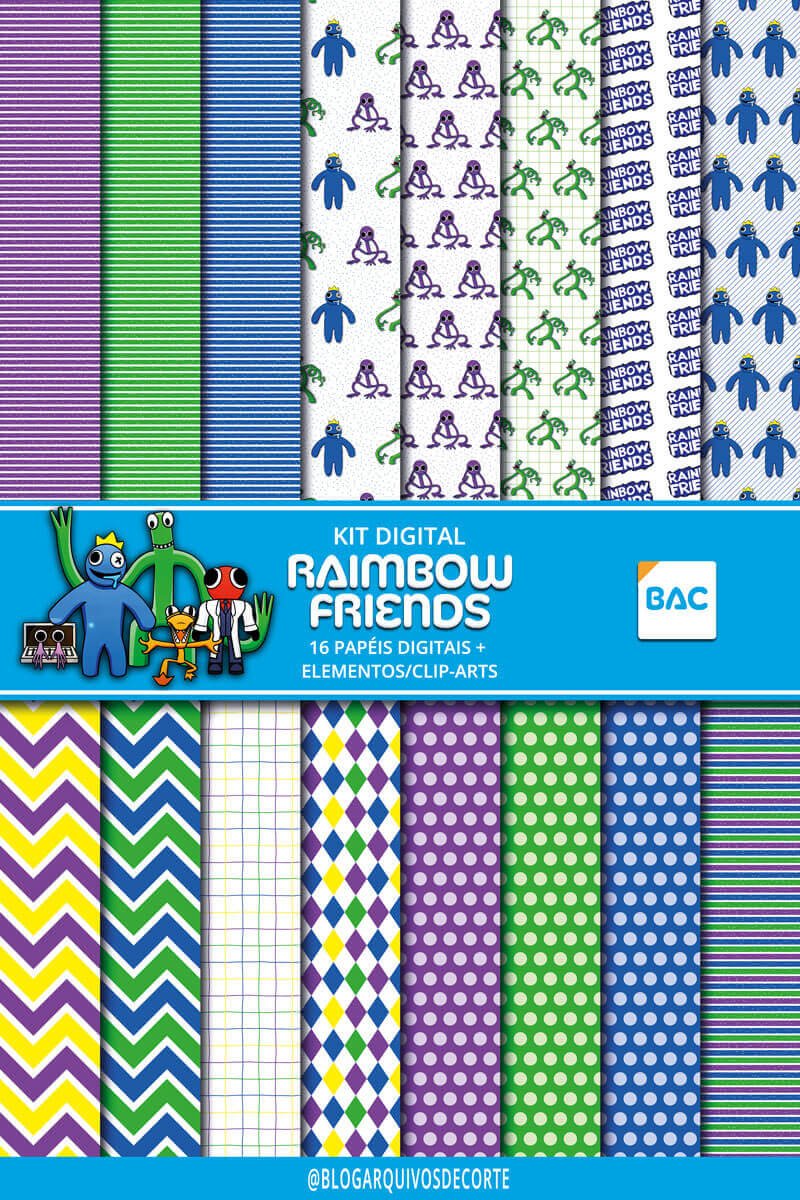 Kit Digital Rainbow Friends Kit0005