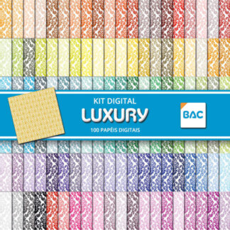 Kit de Papel Digital Luxury - 100 cores