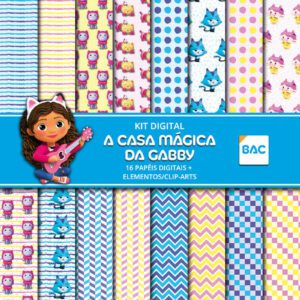 Papel Digital A Casa Mágica da Gabby