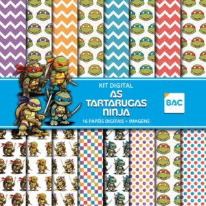 Kit Digital As Tartarugas Ninjas