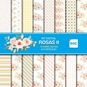 Kit de Papel Digital Rosas II