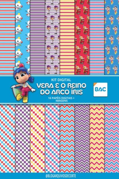 Papel Digital Vera e o Reino do Arco Íris