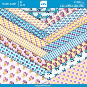 Papel Digital A Casa Mágica da Gabby