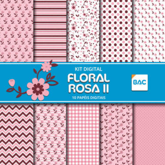 Kit digital Floral Rosa II