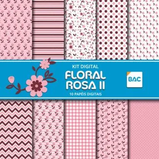 Kit digital Floral Rosa II