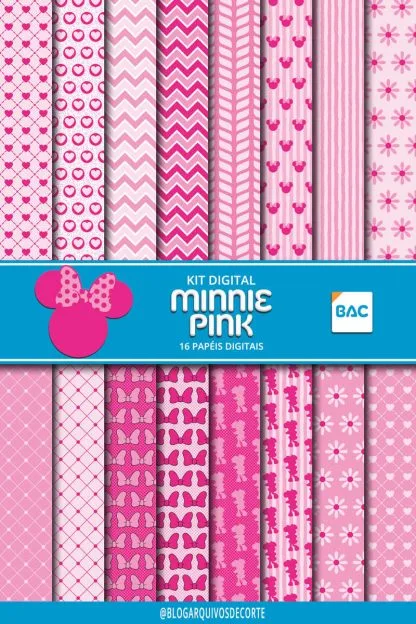 Papel digital Minnie Pink